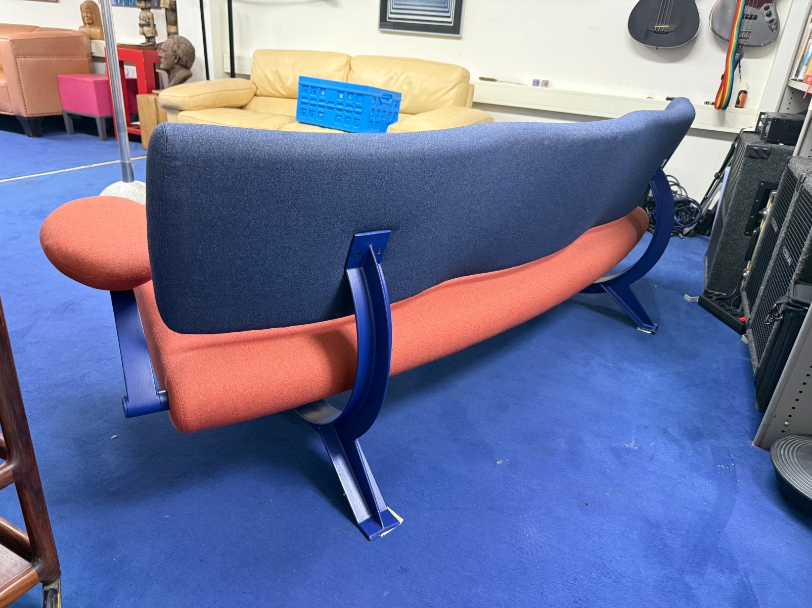 Artifort Orbit. Memphis Design. Jaren 80-90 3-zitsbank, Ophalen, Gebruikt, 150 tot 200 cm, Driepersoons