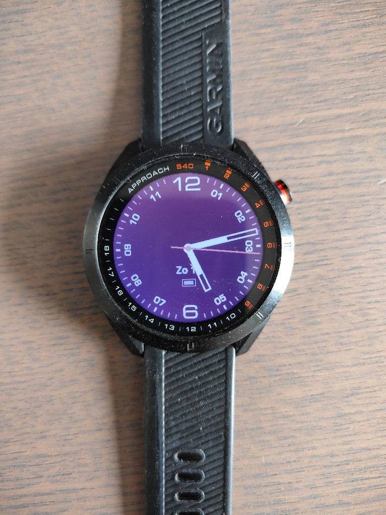 Golf horloge, Zwart, Garmin, Zo goed als nieuw, Android