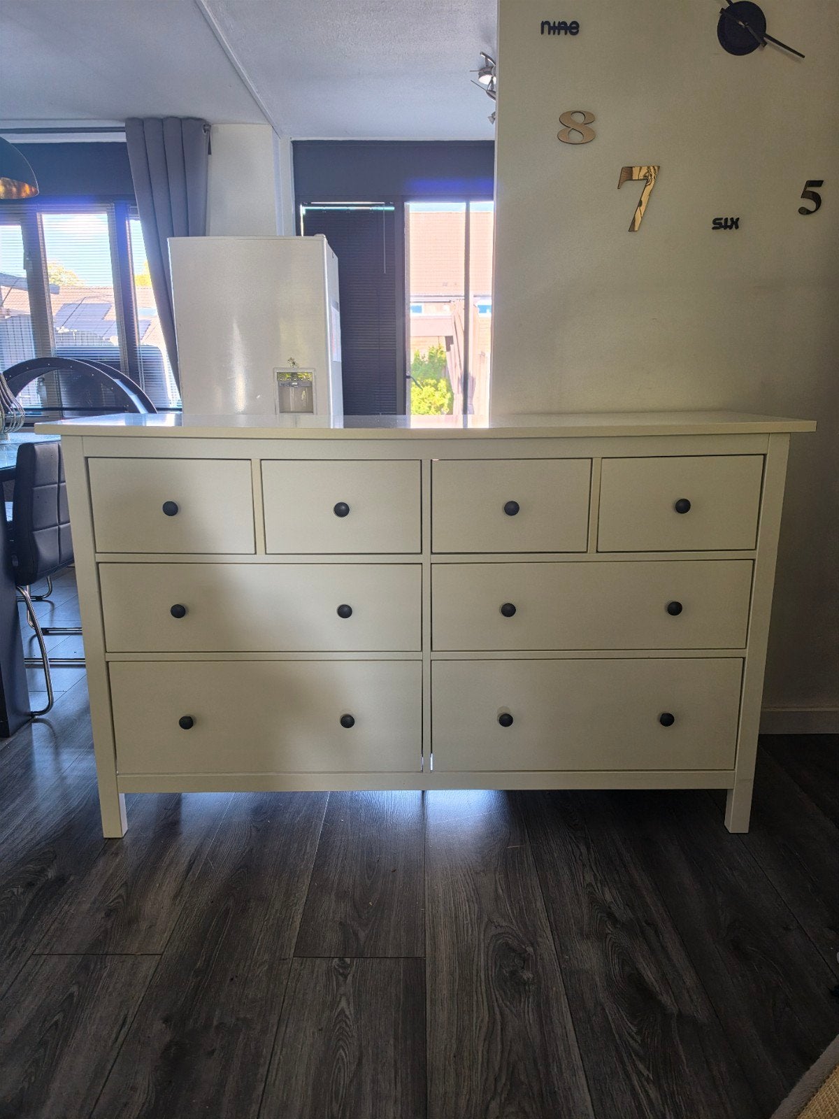 ikea hemnes ladekast wit met 8 lades., Huis en Inrichting, Ophalen, 5 laden of meer, Zo goed als nieuw, Minder dan 100 cm
