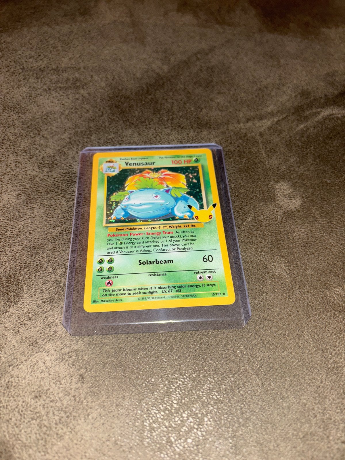 Venusaur Celebrations Pokémon Kaart 25th Anniversary, Ophalen, Zo goed als nieuw, Losse kaart