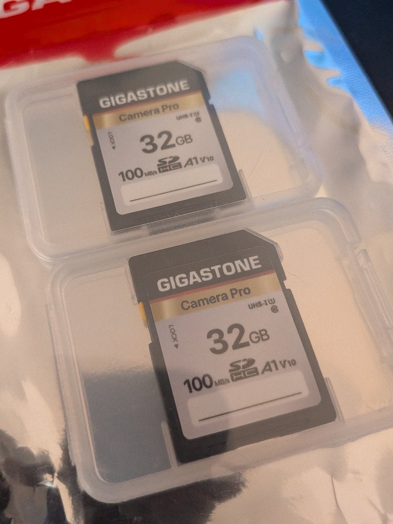 GIGASTONE 32 GB SD kaart 2-pack, 32 GB, Videocamera, Nieuw, Ophalen of Verzenden