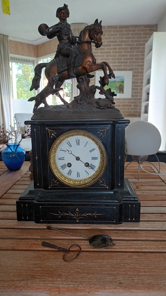 Franse pendule klok Henri Julien Paris, Antiek en Kunst, Antiek | Klokken, Ophalen