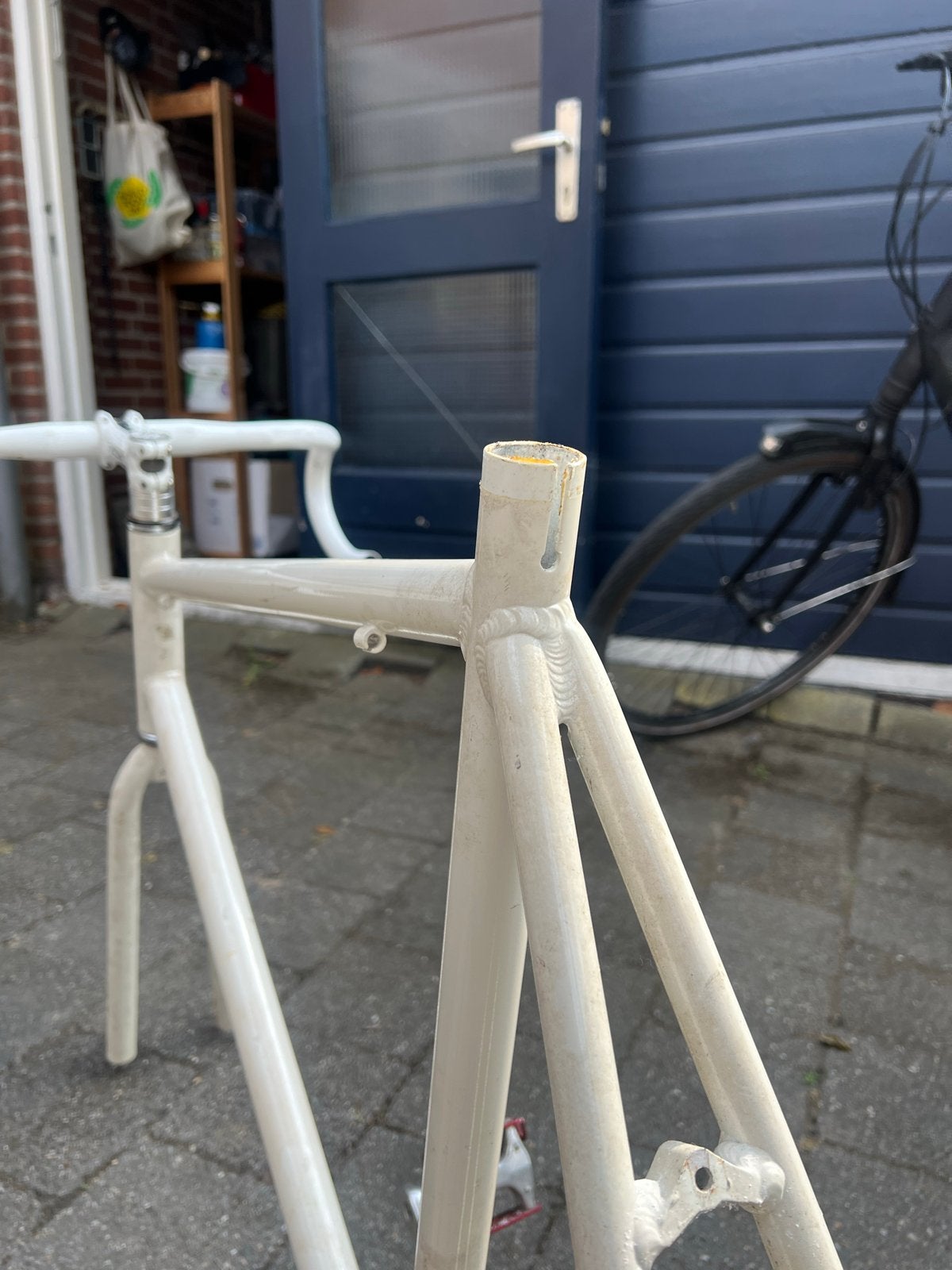 Fabrik Cycles frame 62cm met Deda stuur en crankset, Ophalen, Frame, Gebruikt, Staal