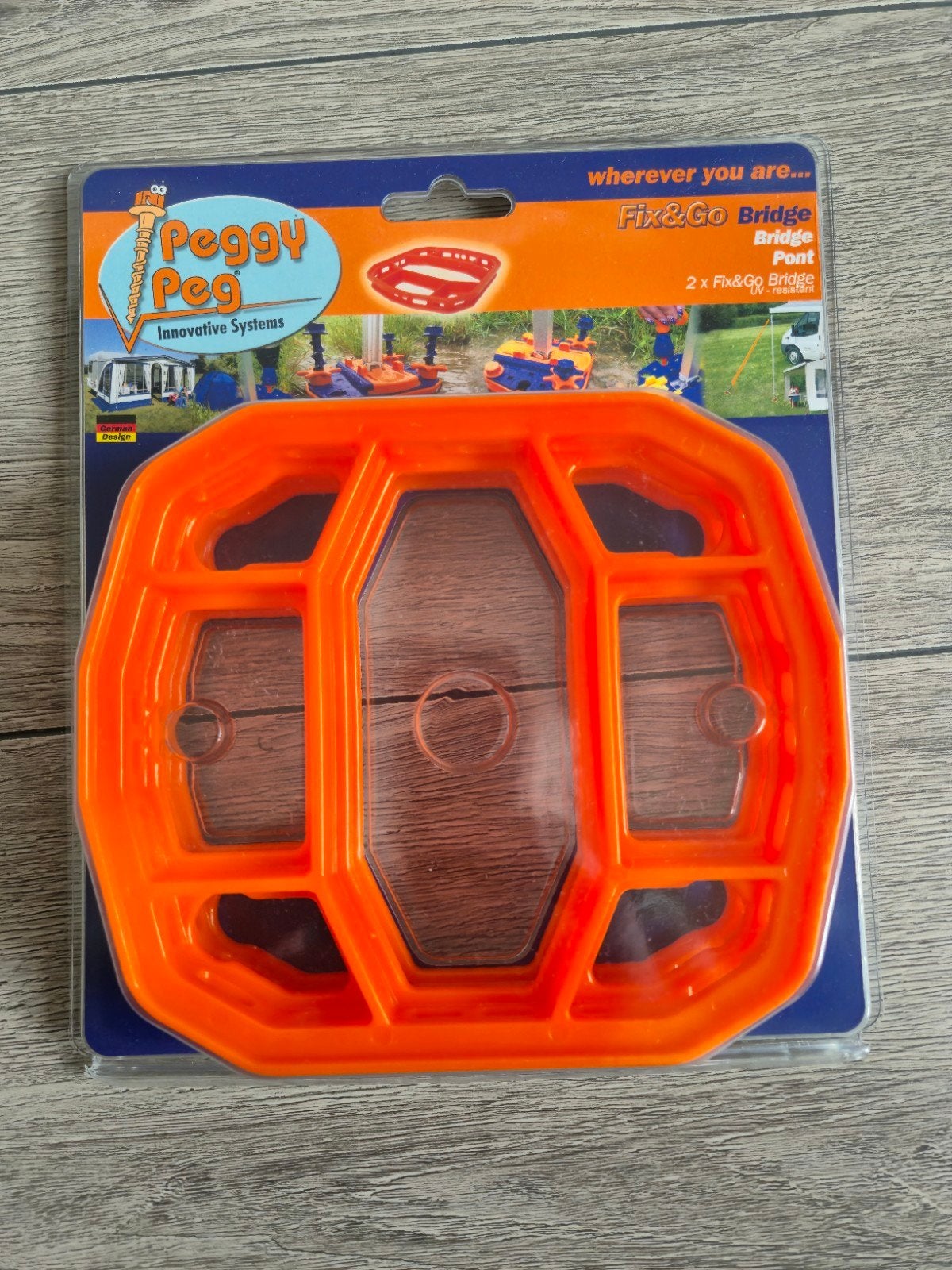 2x Peggy Peg Fix & Go Bridge Onderlegplaat – Nieuw, Caravans en Kamperen, Ophalen of Verzenden, Nieuw
