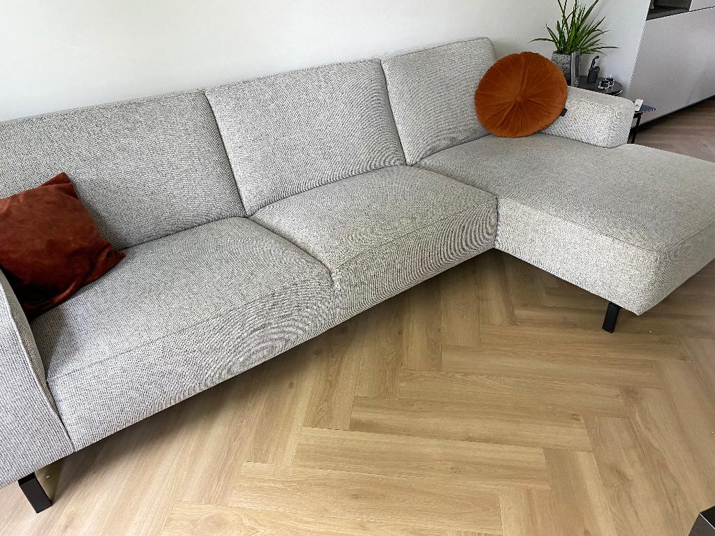 Loungebank lichtgrijs 300 x 160 cm, Huis en Inrichting, Banken | Bankstellen, Ophalen, Gebruikt, Hoekbank, 300 cm of meer