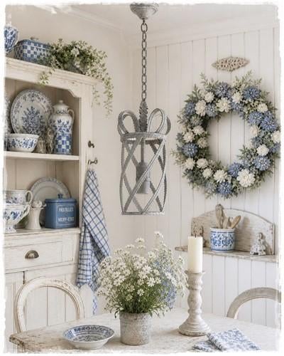 Brocante hanglamp, oude look, stevig ijzer, handgemaakt., Meander, Nieuw, Ophalen of Verzenden, Landelijk