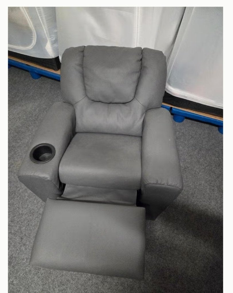 Luxe Kinder Relaxfauteuil Bekerhouder Kunstleer Verstelbaar, Ophalen, Zo goed als nieuw, Kunststof, 50 tot 75 cm