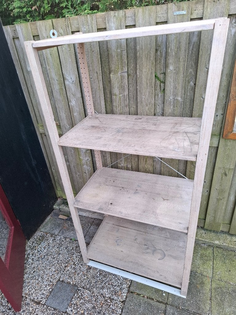 Open Houten Stellingkast 180x90x50 en 211x100x50, Ophalen, Gebruikt