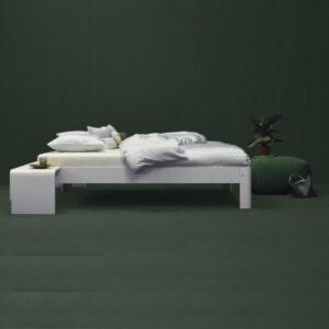 Auping Auronde bed wit 180 x 200 cm, Ophalen, Wit, Tweepersoons, 180 cm
