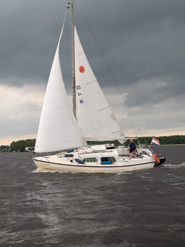 Leisure 22, kimkieler, kajuitzeilboot, Ophalen, Gebruikt, 2 m, 1.50 - 1.70 meter