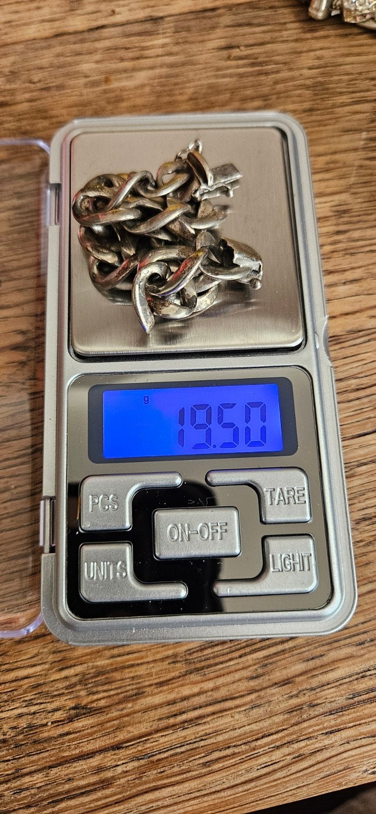 Vintage Zilveren Schakelarmband - 835 Zilver (19,5 gram), Overige merken, Staal, Ophalen of Verzenden, Zo goed als nieuw