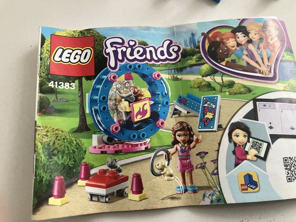 Lego Friends Hamster training 41383, Gebruikt, Lego, Friends, Ophalen of Verzenden