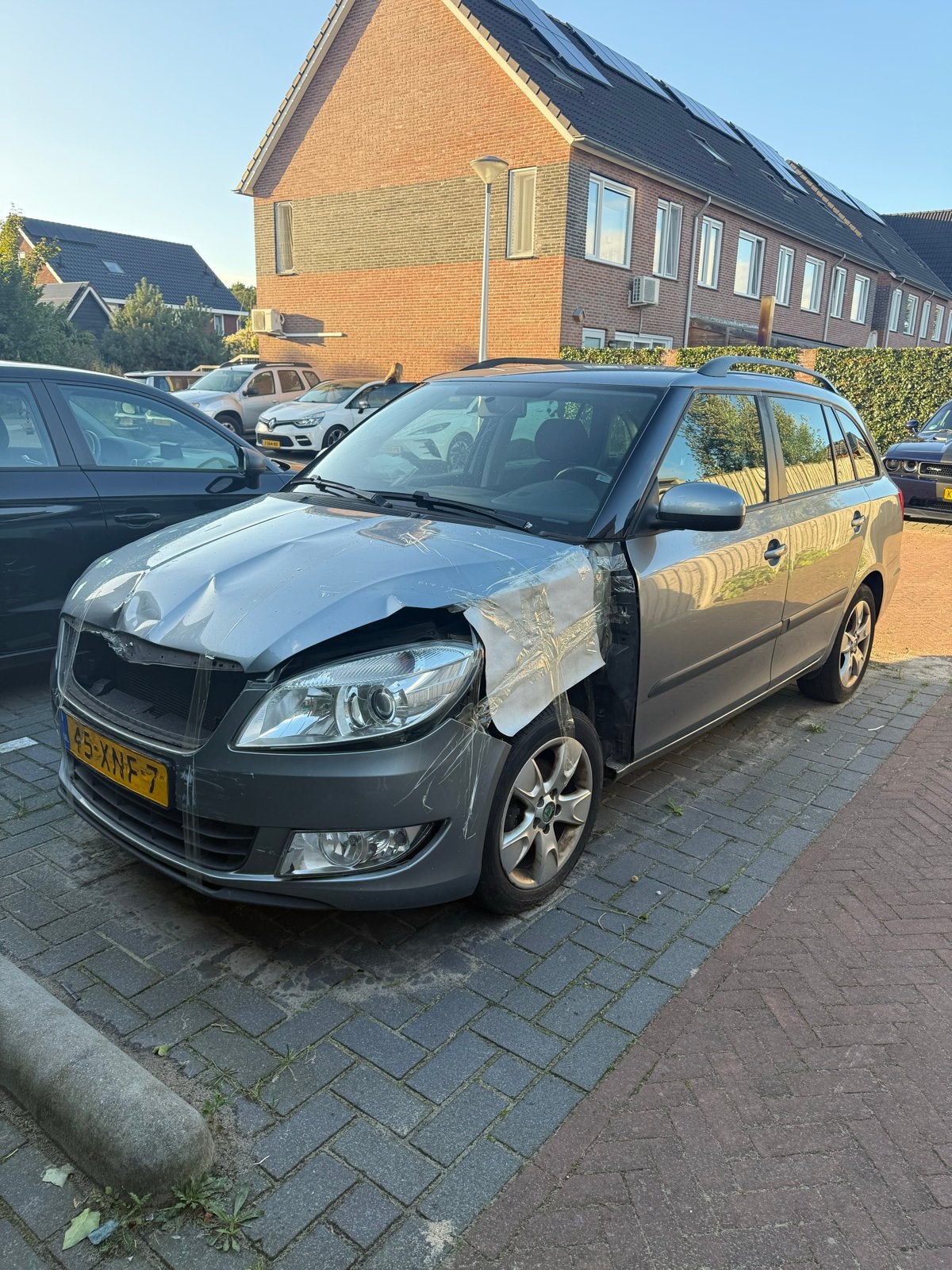 Skoda Fabia 1.2 TDI 55KW Greenline Combi 2012 Grijs, Auto's, Voorwielaandrijving, 1199 cc, Origineel Nederlands, Stationwagon