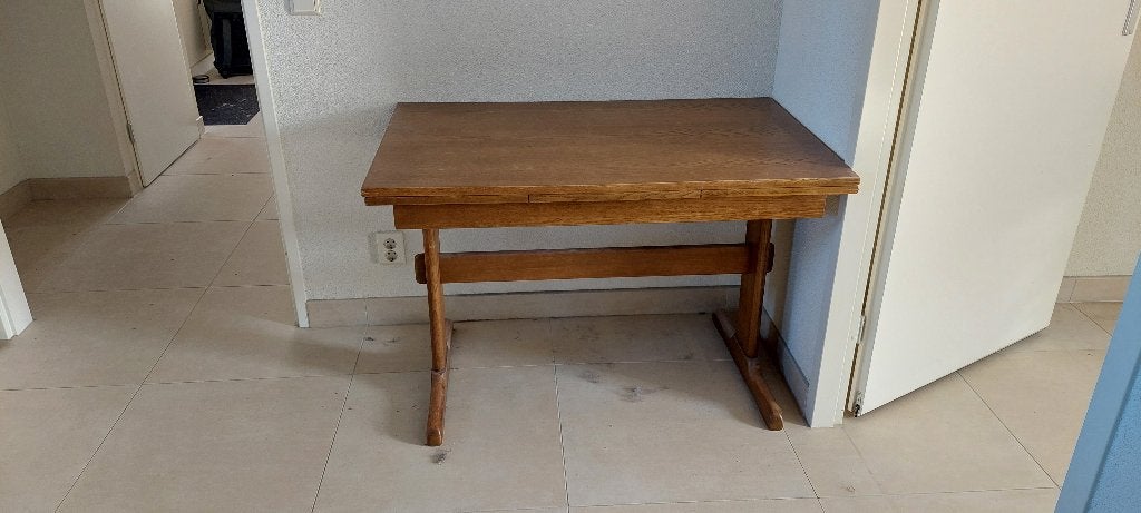 Eettafel, Ophalen, Gebruikt, 100 tot 150 cm, Eikenhout