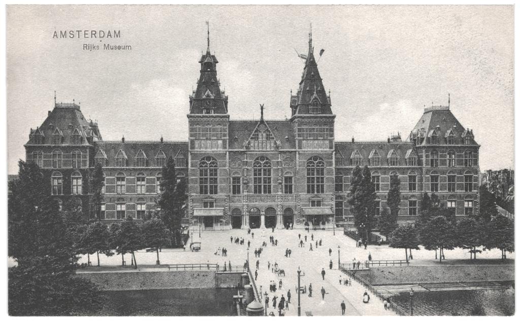 967494 Amsterdam Rijksmuseum Nette oude kaart Onbeschreven