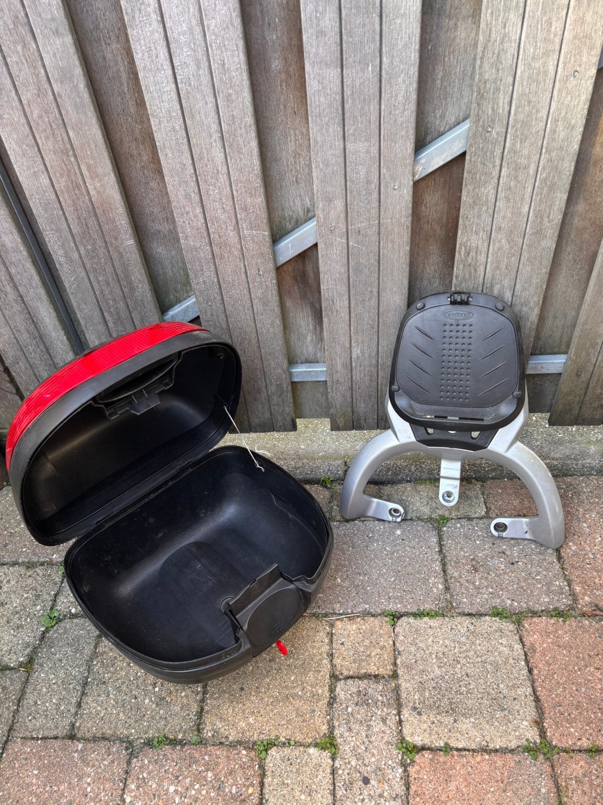 Koffer met motageplaat en Viva City beugel, Fietsen en Brommers, Ophalen, Gebruikt, Koffer