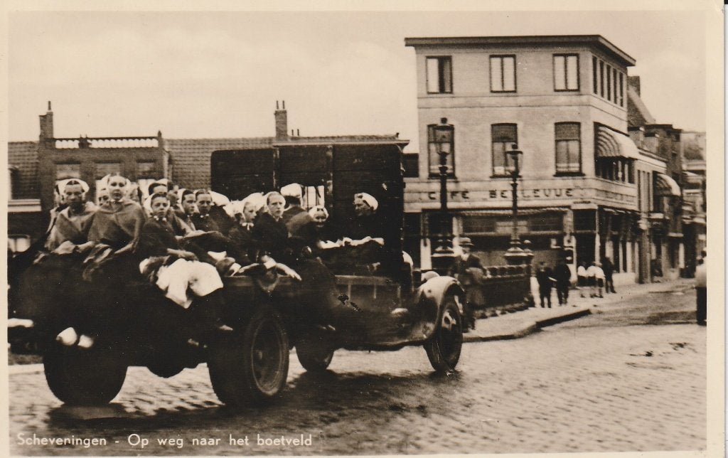 Scheveningen, Verzamelen, Ansichtkaarten | Nederland, Ophalen of Verzenden, 1940 tot 1960, Ongelopen, Zuid-Holland
