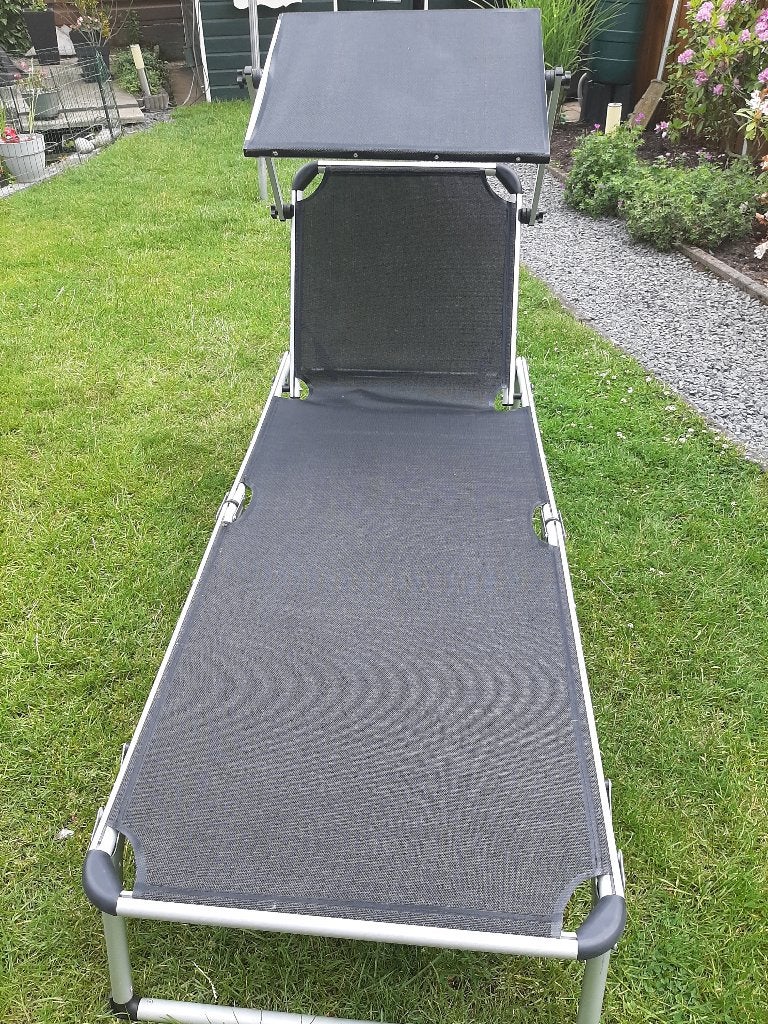 Ligstoel, Tuin en Terras, Ligbedden, Ophalen, Gebruikt, Overige materialen, Inklapbaar