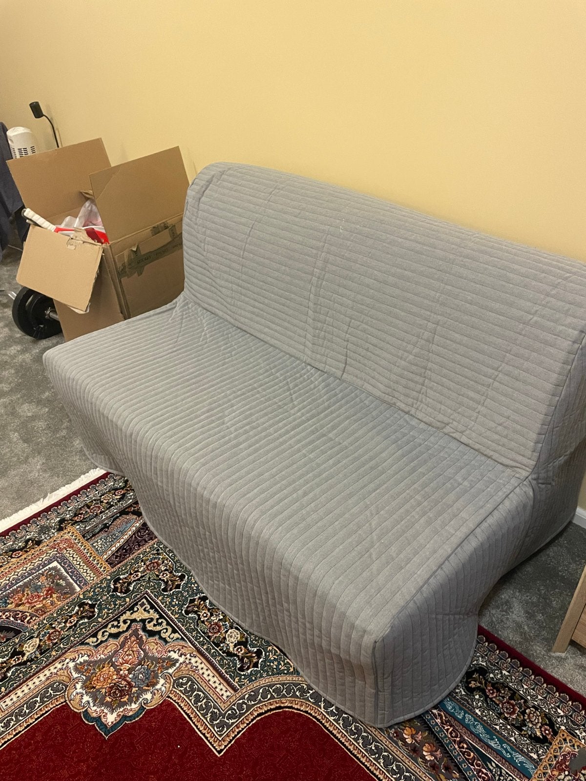 Ikea slaapbank - Zo goed als nieuw, Ophalen of Verzenden, Zo goed als nieuw, Grijs