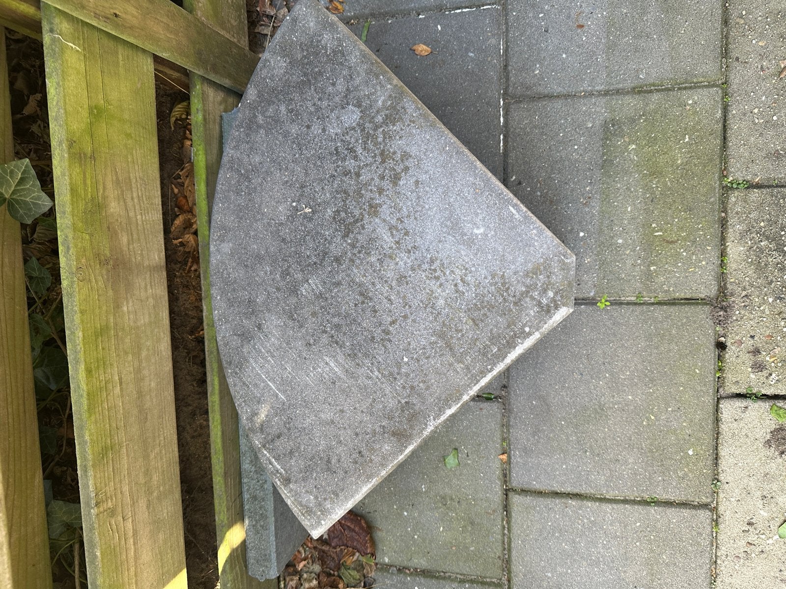4 zware parasoltegels en parasolstaander, Tuin en Terras, Ophalen, Gebruikt, Minder dan 1 meter, Parasolvoet
