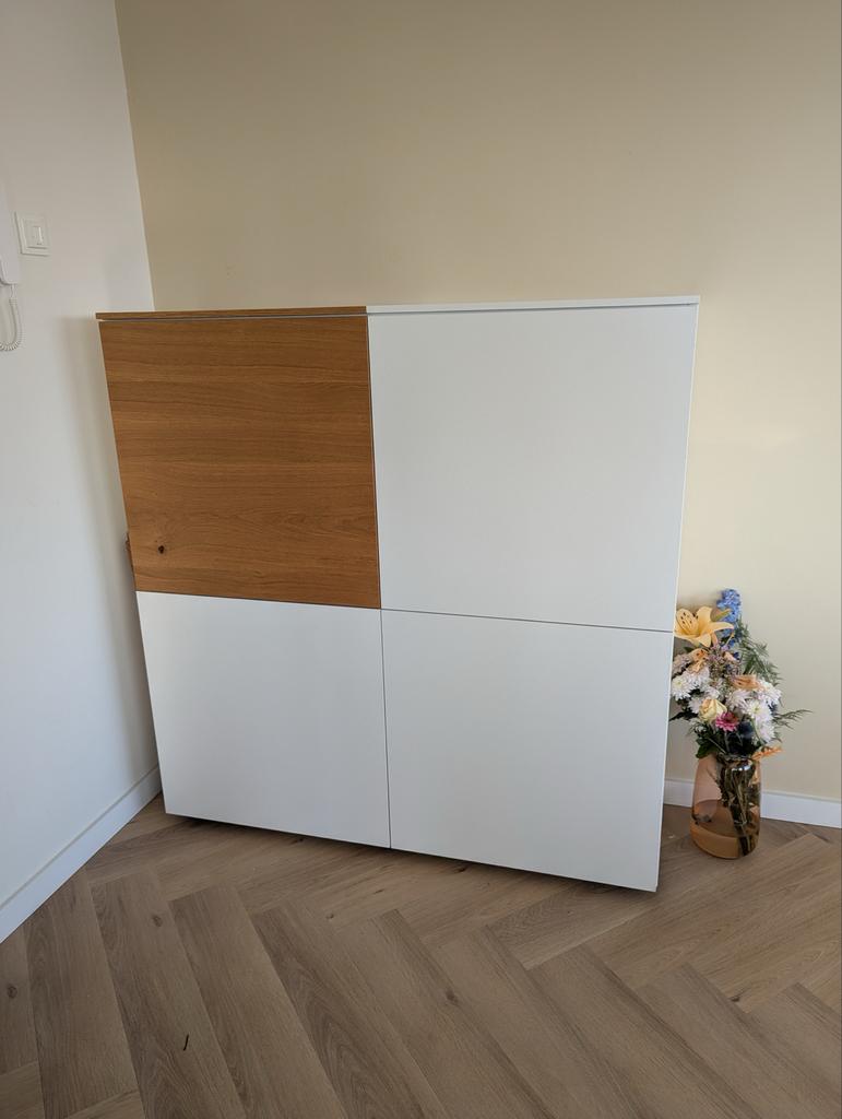 Design Witte kast italiaanse Titolo Piet Klerx, Ophalen of Verzenden, Gebruikt, 25 tot 50 cm, Minder dan 150 cm