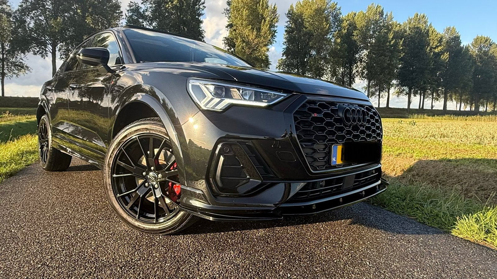 Audi Q3 45 Tfsi e 245pk  S Tronic 24-12-2021 Zwart, Auto's, Audi, 1715 kg, Alcantara, Zwart, Plug-in hybride