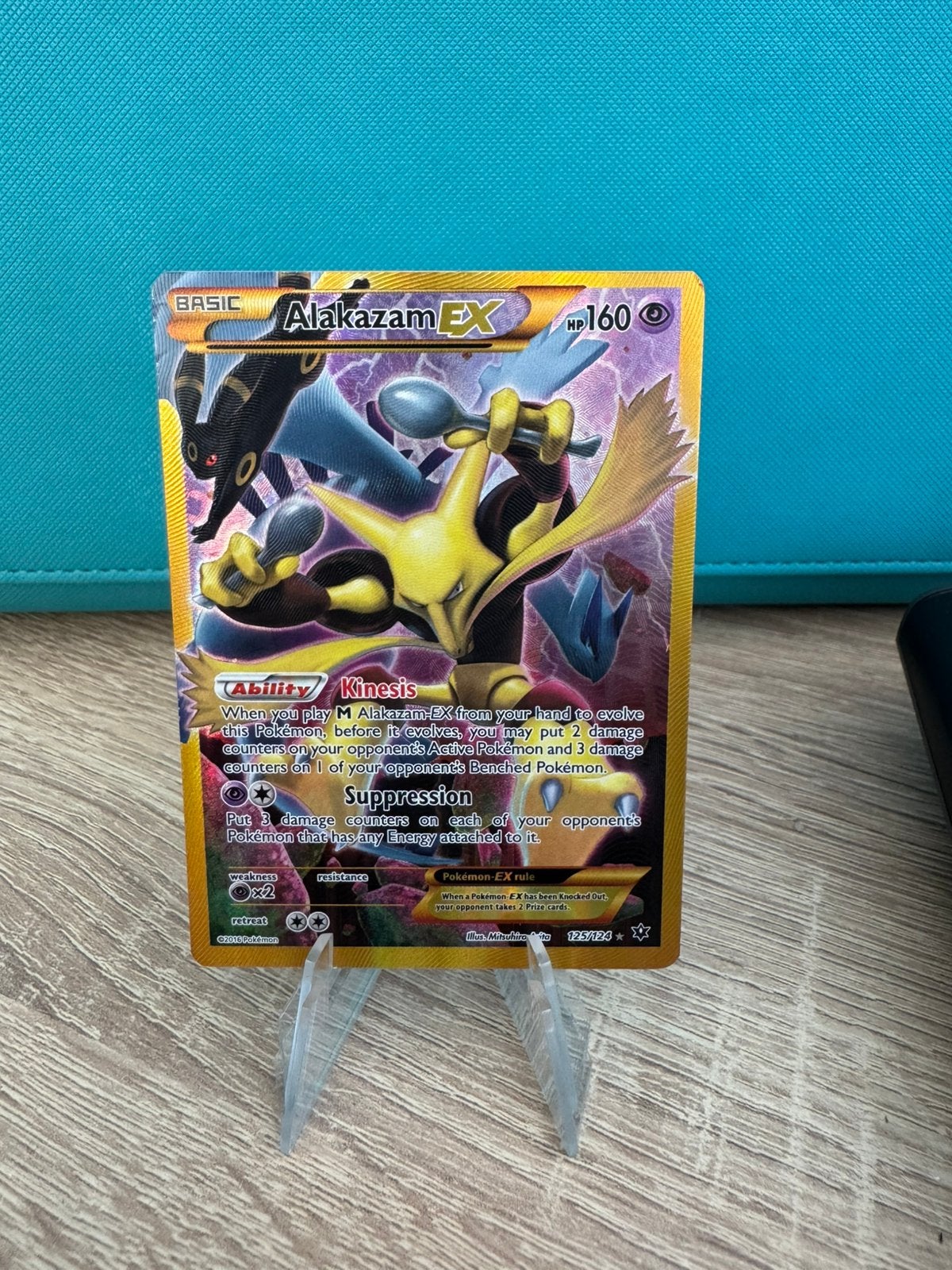 Alakazam 125/124 fates colide, Hobby en Vrije tijd, Verzamelkaartspellen | Pokémon, Ophalen of Verzenden, Zo goed als nieuw