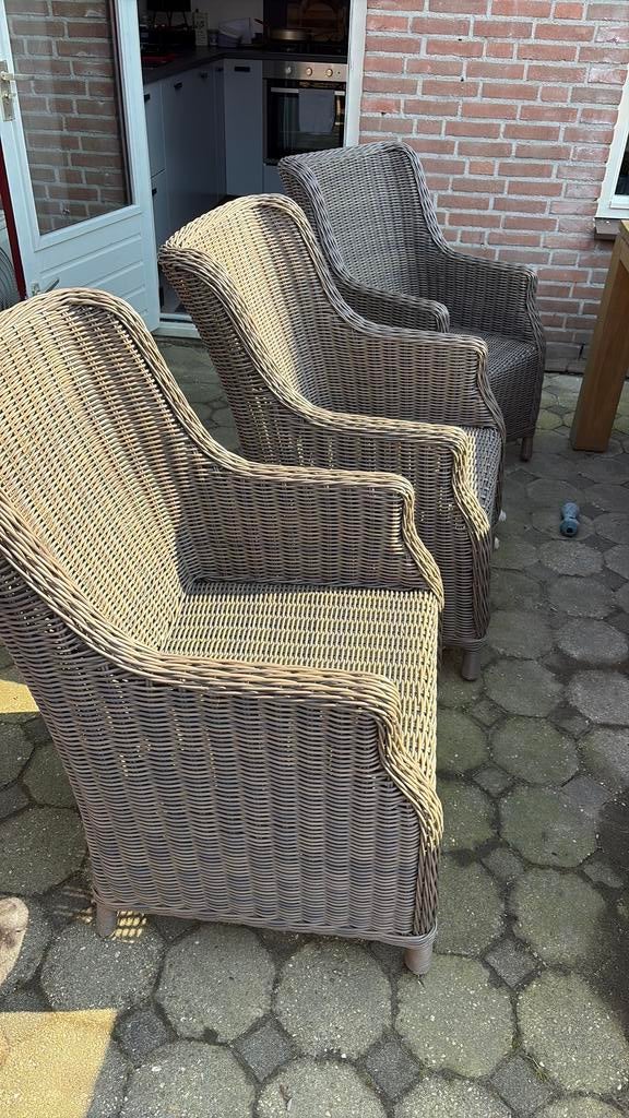 Tuinstoelen 6x, Ophalen, Gebruikt, Kunststof