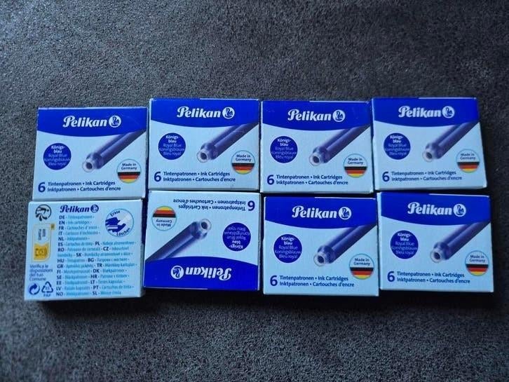 Pelikan Inktpatronen Koningsblauw - 8 Doosjes, Ophalen of Verzenden