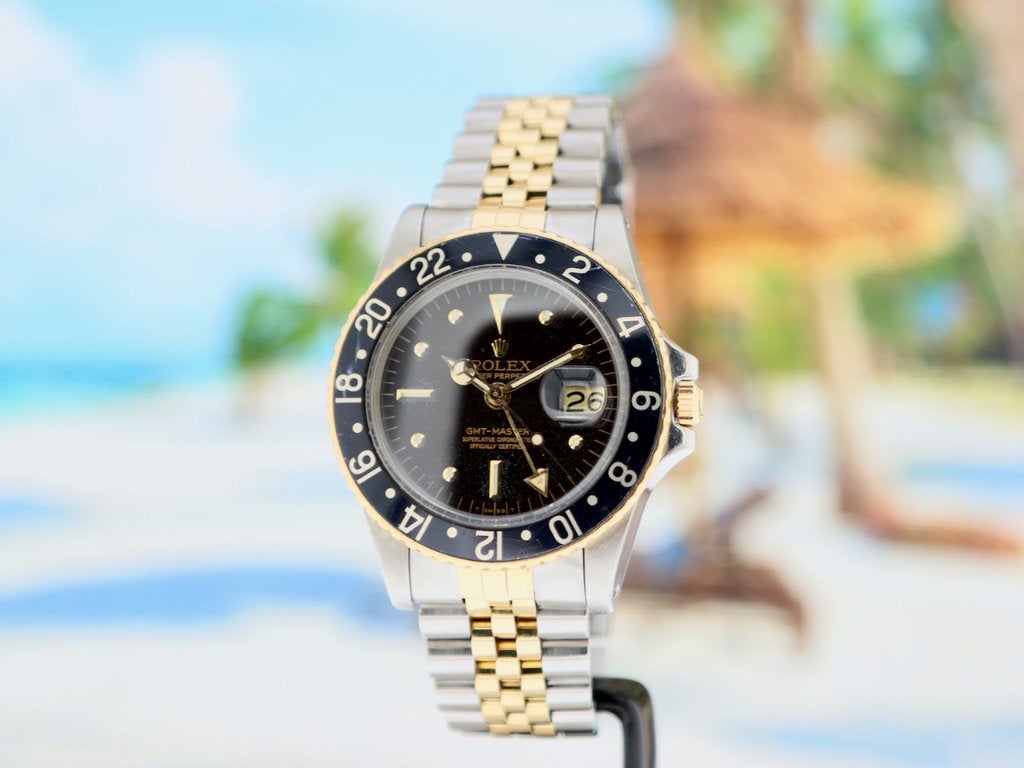 Vintage Rolex GMT Master Nipple 1979 Rolex service 05-2026, Sieraden, Tassen en Uiterlijk, Horloges | Heren, Overige materialen