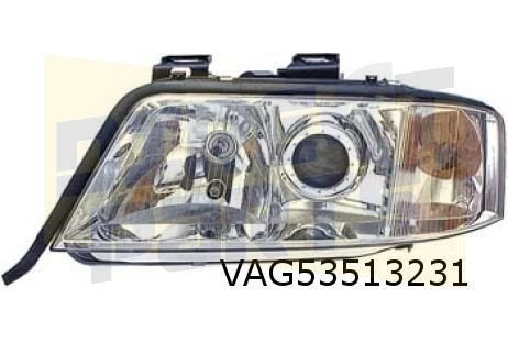 Audi A6 (9/97-8/99) (4B) koplamp (H1/H7) Links OES 1EL007821, Auto-onderdelen, -, -, Nieuw, -