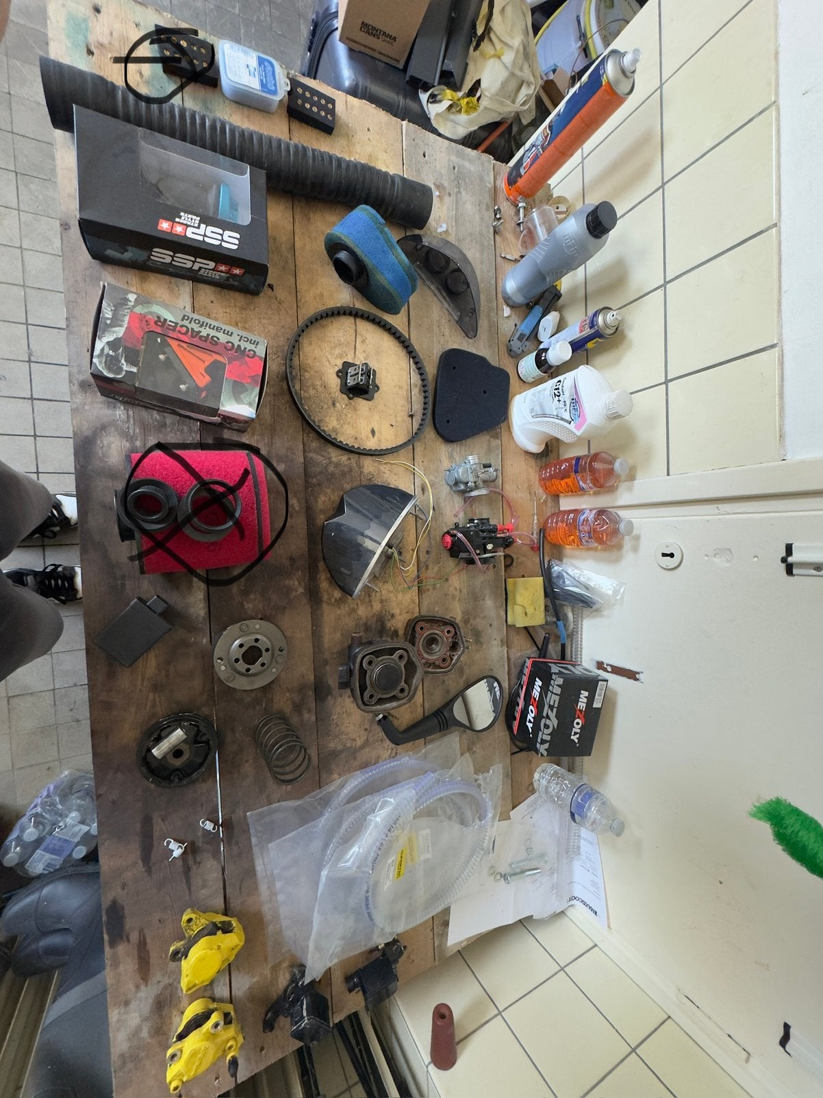 Onderdelen voor scooter, Motoren, Ophalen