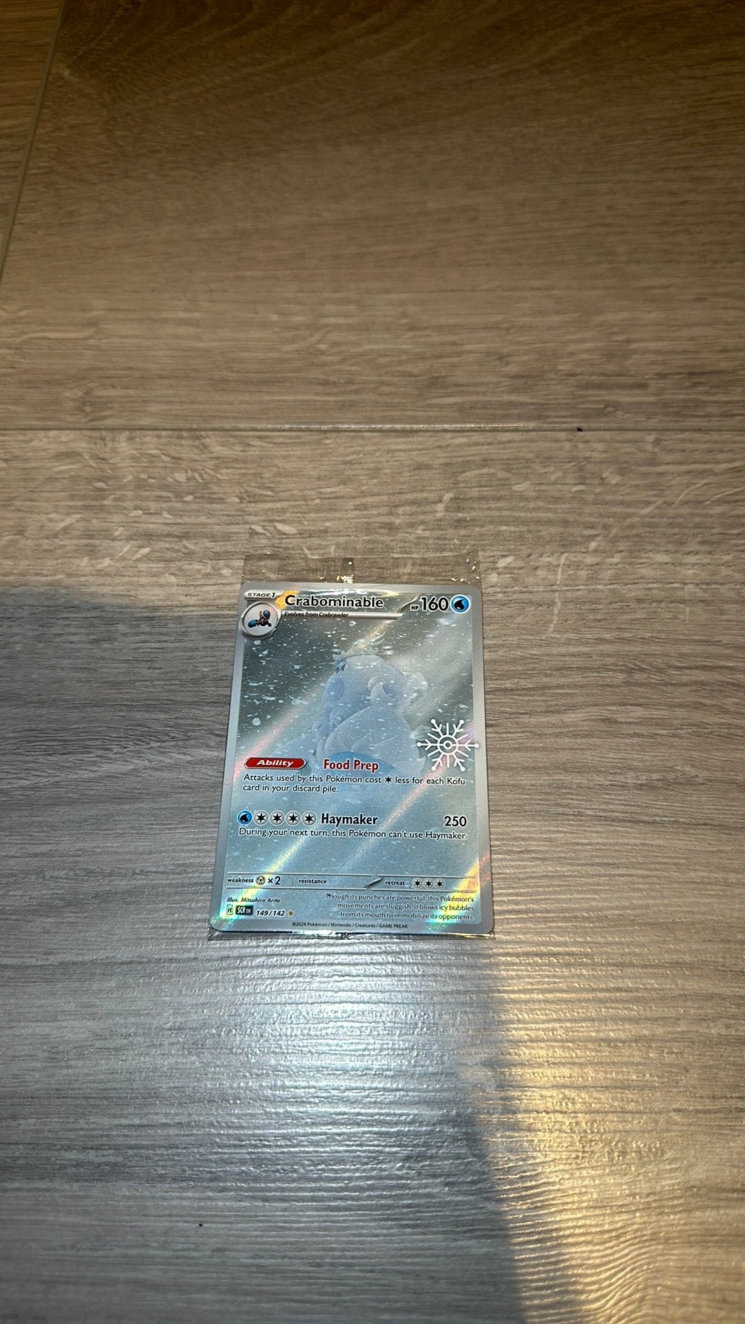 Crabominable 149/142 - Snowflake Stamp (Sealed), Ophalen of Verzenden, Zo goed als nieuw