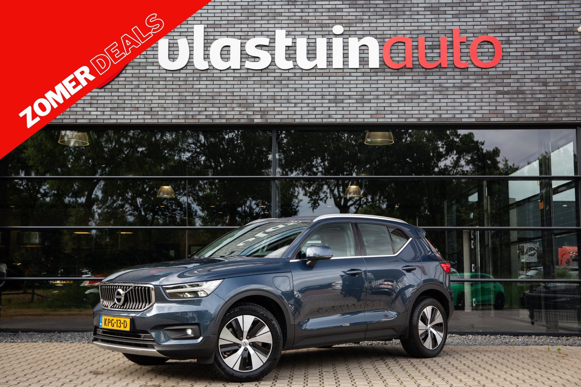 Volvo XC40 1.5 T5 Recharge Business Pro , Trekhaak, Carplay,, Auto's, Stof, Blauw, Plug-in hybride, Bedrijf