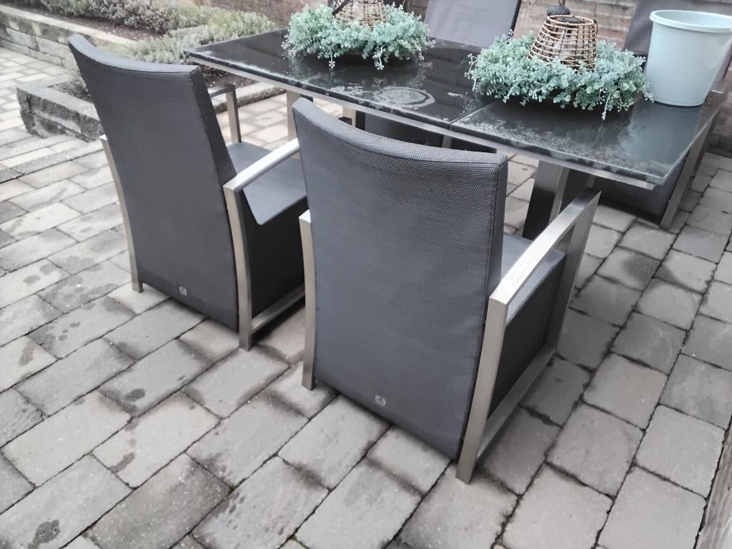 Tuinstoelen, Ophalen, Gebruikt, Textileen, Stapelbaar