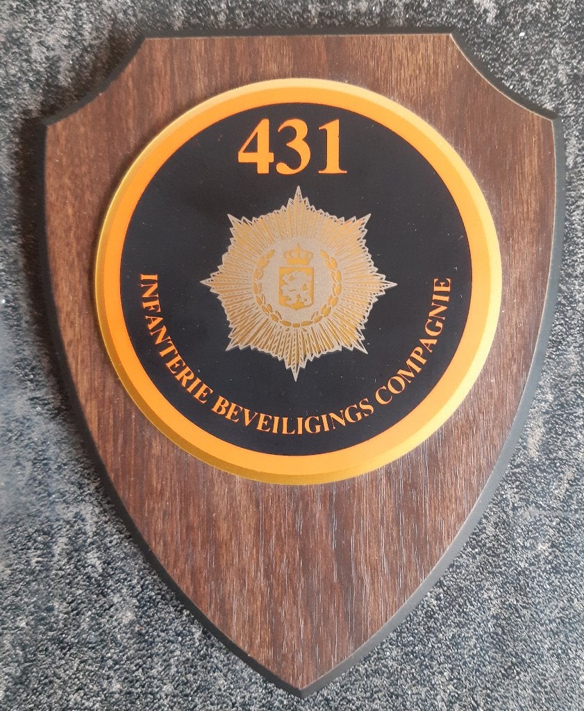 Wandschild van Heutsz IBC 431, Verzamelen, Verzenden, Landmacht, Nederland, Embleem of Badge