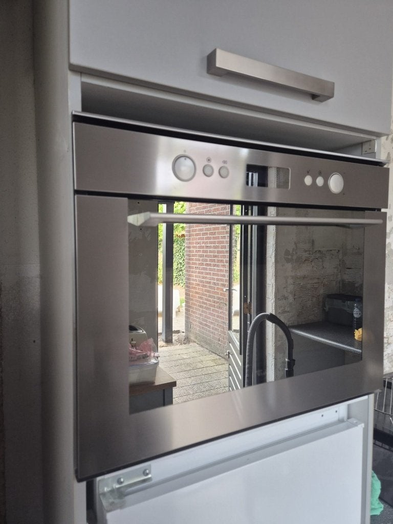 Whirlpool Inbouw Combimagnetron AMW 820/IX RVS – Compleet, Ophalen, Combimagnetron, Crisp, Gebruikt