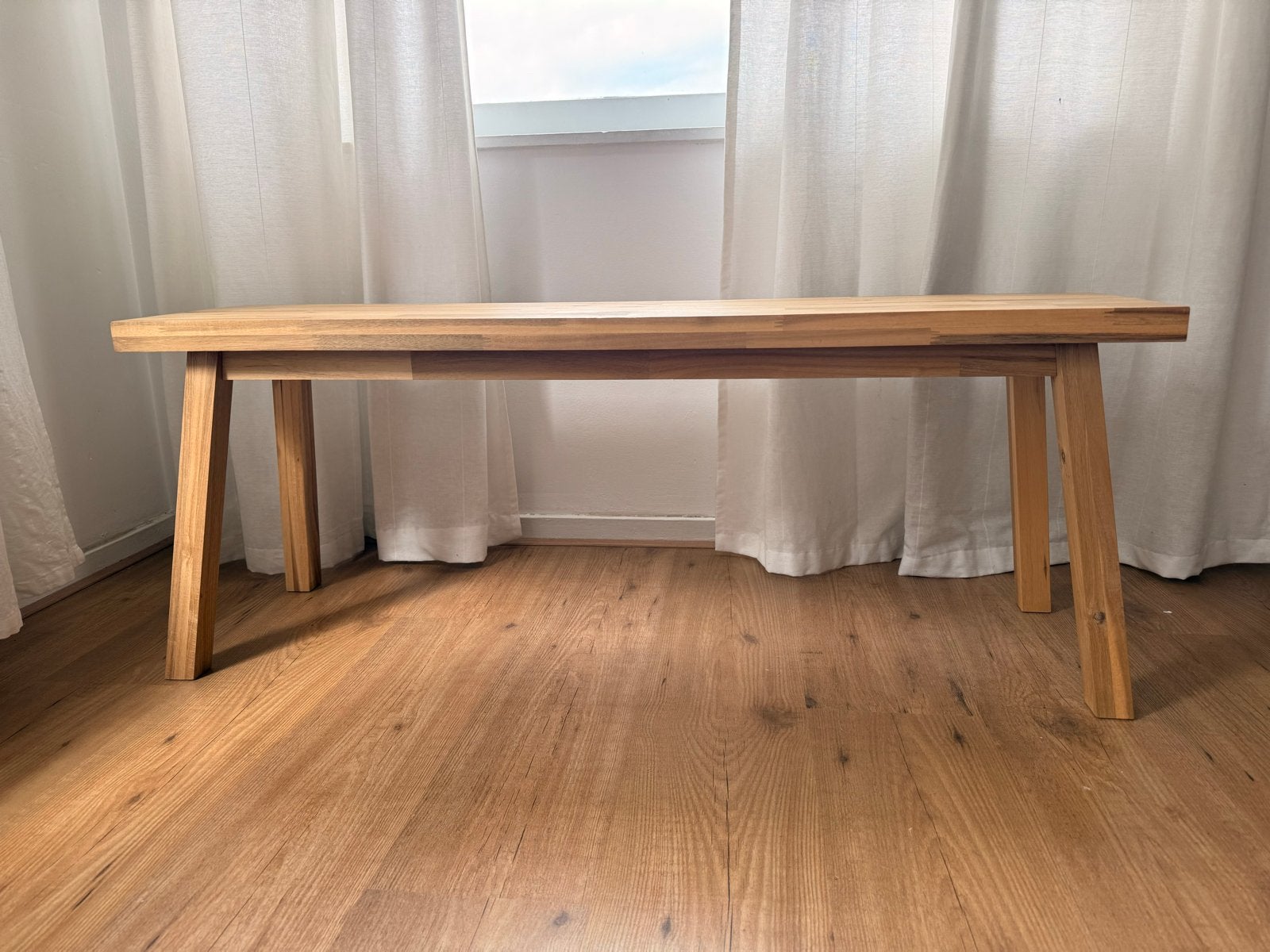 IKEA Skogstra Houten bankje - Zo goed als nieuw, Ophalen, Minder dan 45 cm, Zo goed als nieuw, 75 cm of meer