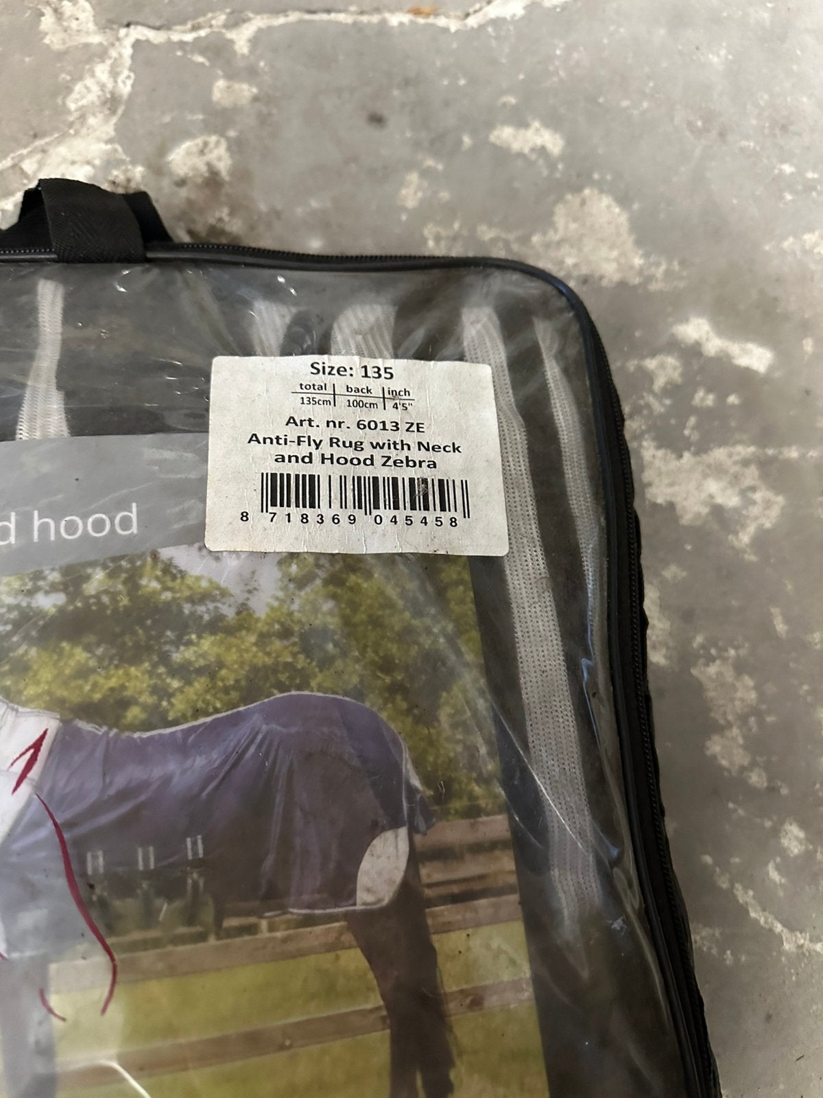 Qhp vliegendeken met hals en kap nieuw 135, Dieren en Toebehoren, Paarden en Pony's | Dekens en Dekjes, Ophalen of Verzenden, Nieuw