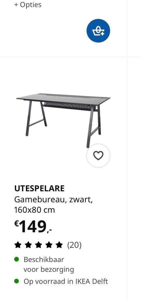 Bureau zo goed als nieuw - 6 beschikbaar, Ophalen, Zo goed als nieuw