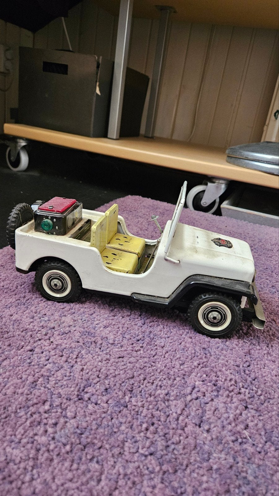 Toy Nomura - Blikken speelgoed - Police Patrol Jeep -, Ophalen of Verzenden, Gebruikt