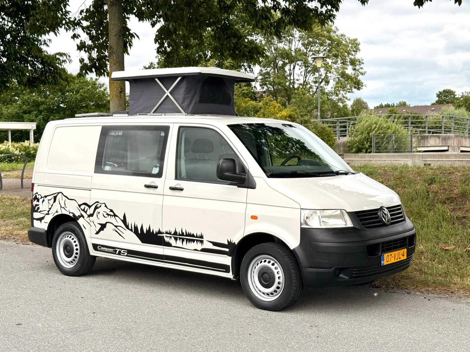 NEW! Camper Volkswagen Transporter T5 1.9 TDI Wees Snel, Caravans en Kamperen, Campers, Airbags, Volkswagen, Tot en met 2, Koelkast