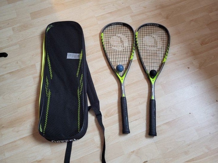 Squash set, Ophalen, Zo goed als nieuw, Racket, Met hoes