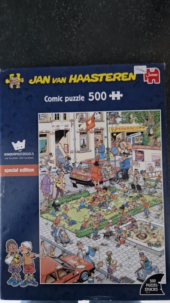 Collectors item Jan van Haasteren 500st, Hobby en Vrije tijd, Denksport en Puzzels, Ophalen of Verzenden, 500 t/m 1500 stukjes