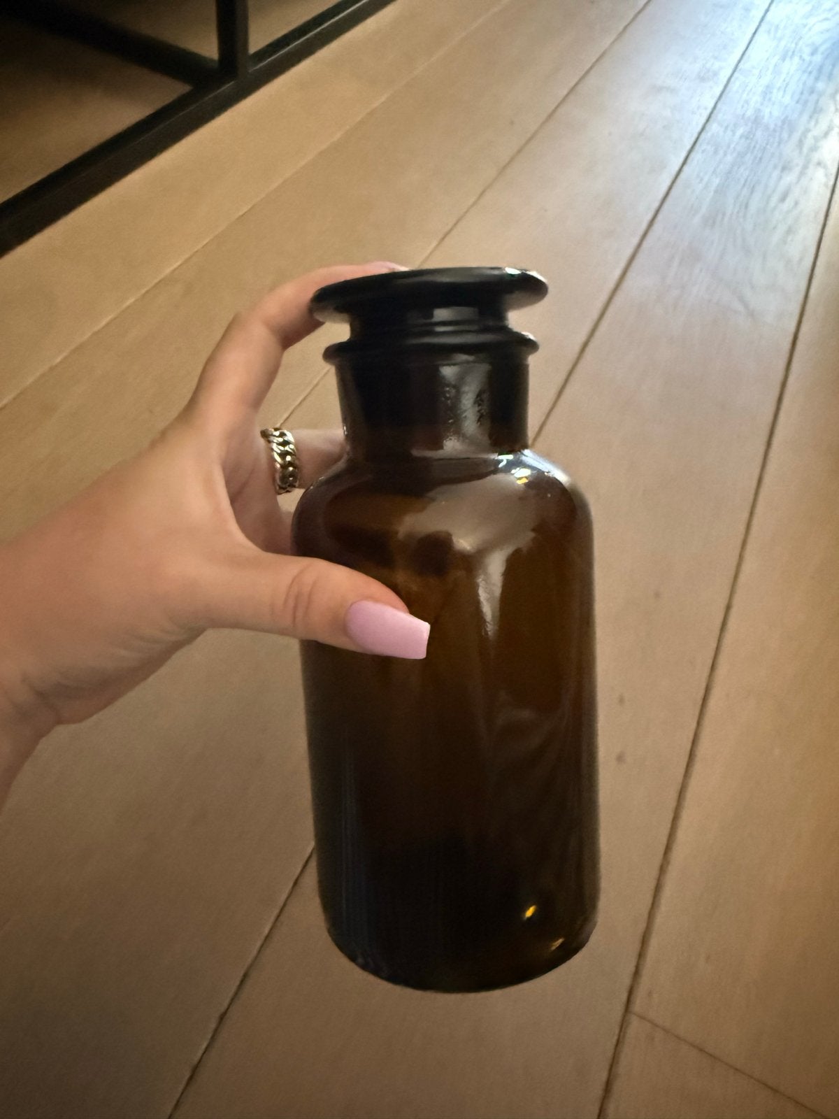 Vintage Apothekersfles 500ml - Bruin Glas, Ophalen of Verzenden