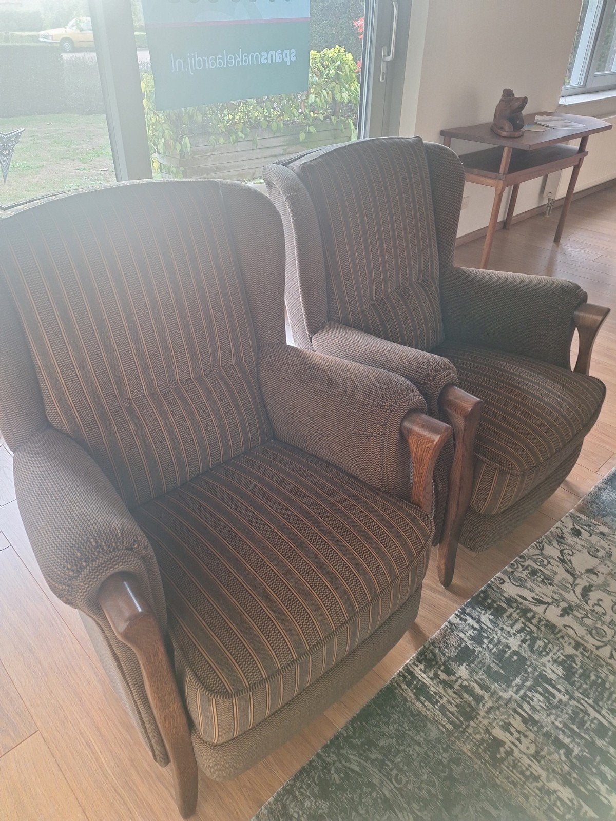 4 grote fauteuils, Ophalen, Gebruikt, 75 tot 100 cm, 50 tot 75 cm