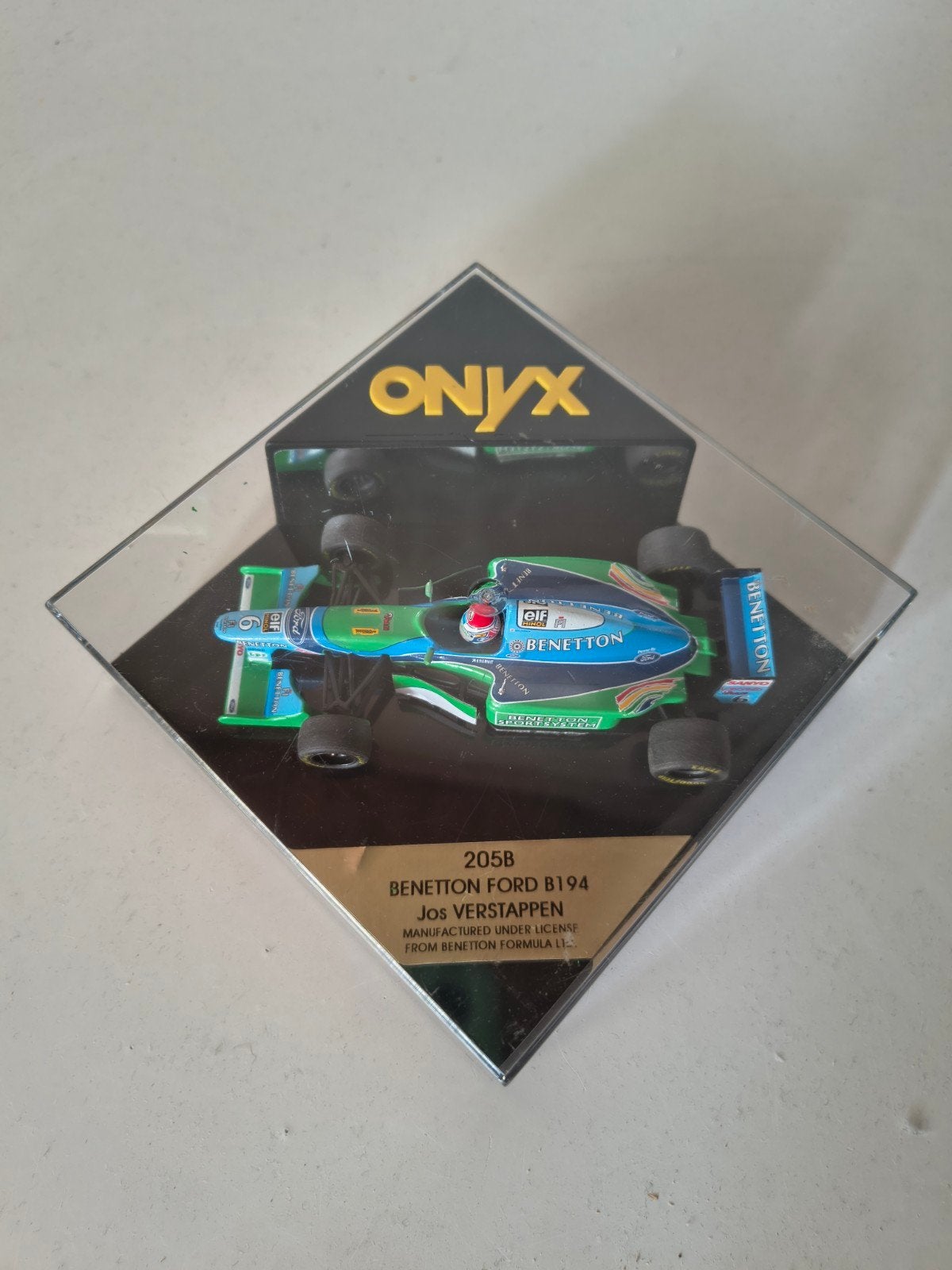 Onyx 1:43 Benetton Ford B194 Jos Verstappen 1994 Model 205B, Hobby en Vrije tijd, Ophalen of Verzenden, Zo goed als nieuw, Auto