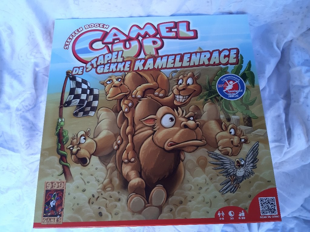 Camel up incl Supercup Uitbreiding Bordspel, Ophalen, Zo goed als nieuw, Een of twee spelers, 999 Games
