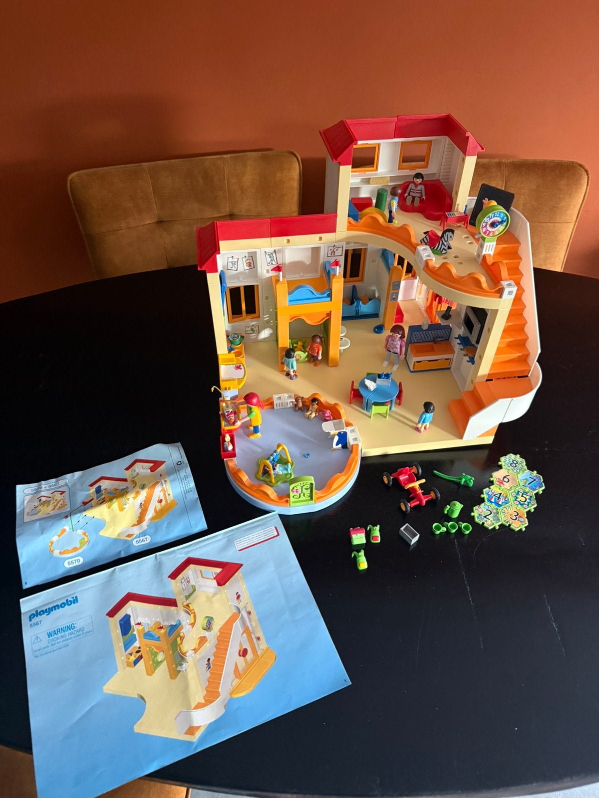 Playmobil kinderopvang met uitbreiding, Ophalen of Verzenden, Zo goed als nieuw