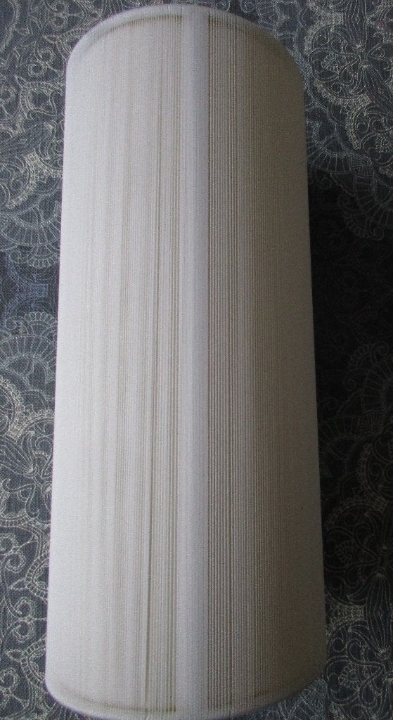 mooie creme draadjes lampenkap - 30 cm hoog, Ophalen of Verzenden, Gebruikt, Crème, Overige vormen